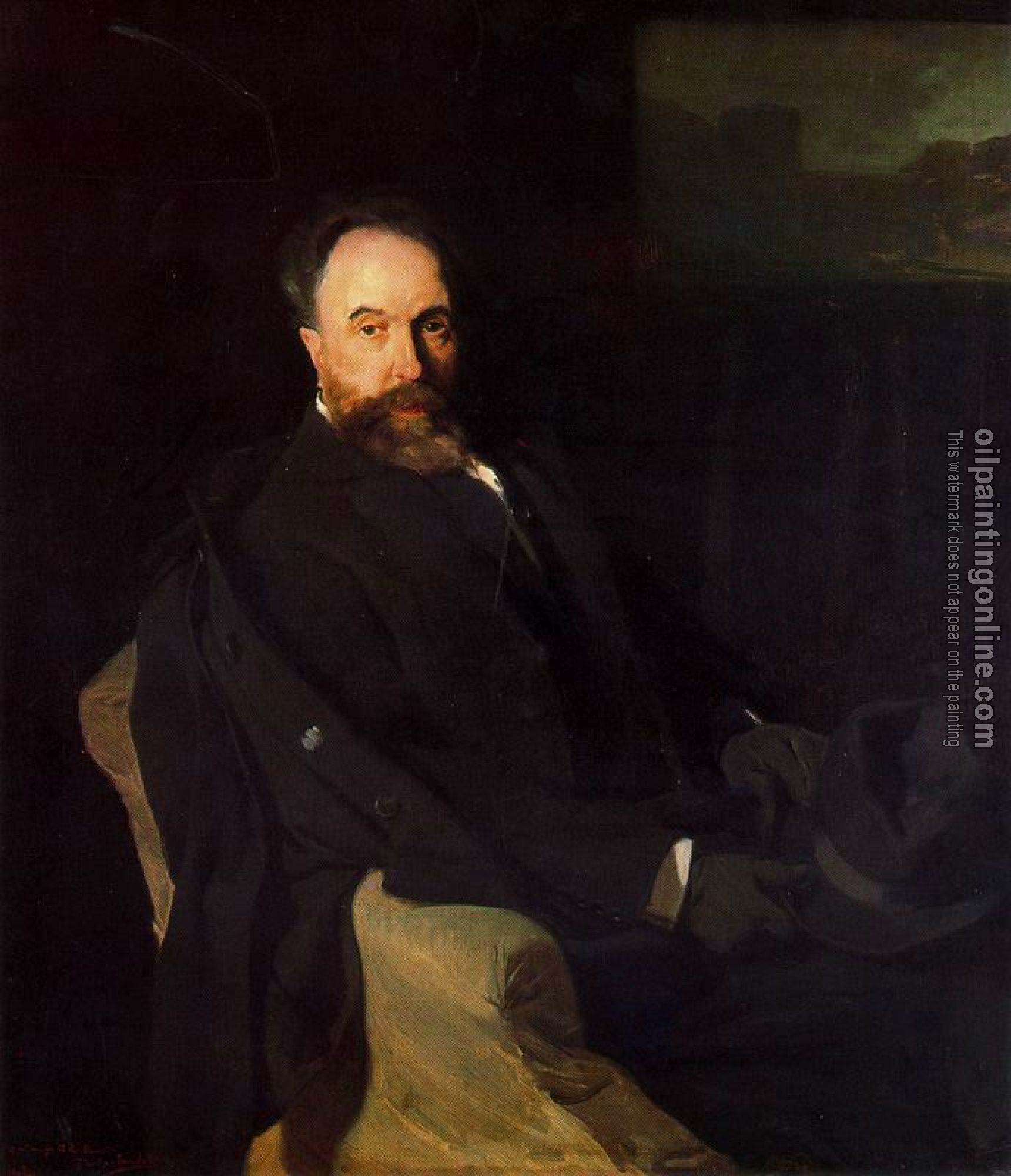 Joaquin Sorolla y Bastida - Retrato De Don Aureliano De Beruete